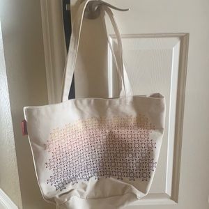 Butterfly print tote